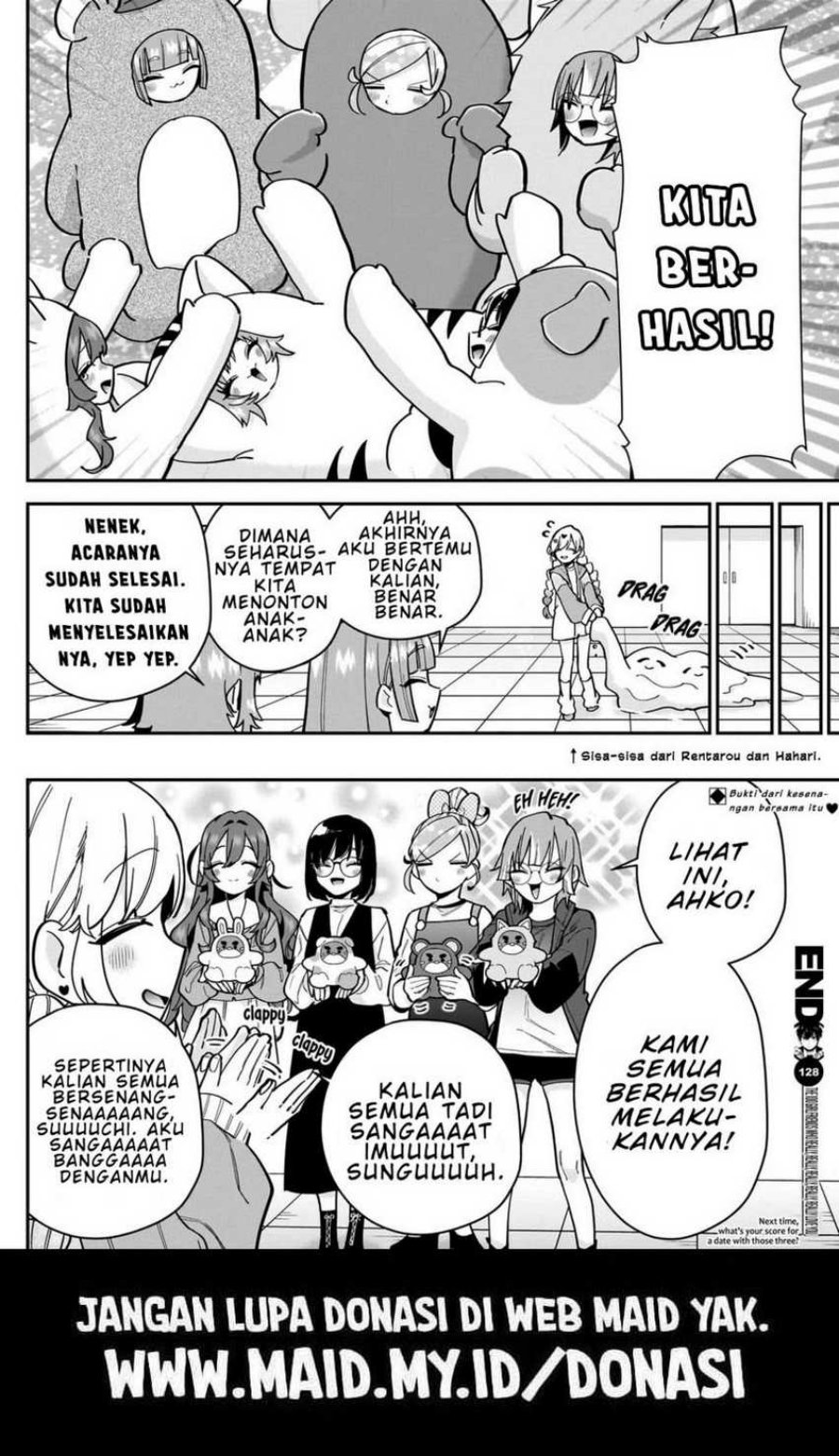 Kimi no Koto ga Dai Dai Dai Dai Daisuki na 100-ri no Kanojo Chapter 128 Bahasa Indonesia